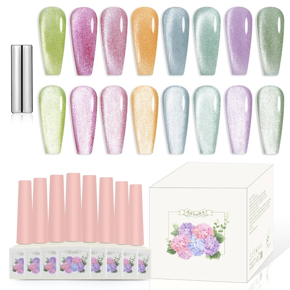 Amazon.com: ADHERE Hard Candy Series - Cat Eye Gel Nail